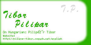 tibor pilipar business card